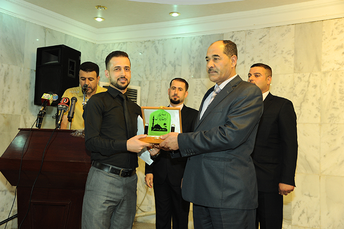 دائرة المؤسسات الدينية والخيرية تقيم احتفالية لتكريم الفائزين بمسابقة (مؤذن بغداد الاولى)3
