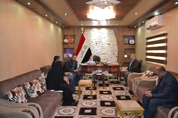 أوقاف الفرات الأوسط تستقبل عضو مجلس النواب العراقي النائبة(زينب ثابت الطائي) (3)