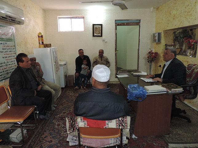 مدير أوقاف بغداد الكرخ يزور جامع الروضة المحمدية في منطقة المأمون ببغداد (1)