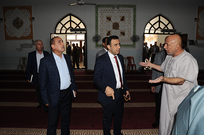 مدير عام دائرة المؤسسات الدينية والخيرية يفتتح اغلب جوامع بغداد لإيواء النازحين (1)
