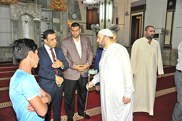 مدير عام دائرة المؤسسات الدينية والخيرية يفتتح اغلب جوامع بغداد لإيواء النازحين (3)