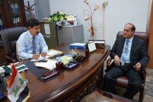 مدير أوقاف المنطقة الجنوبية  يلتقي مدير البنك المركزي محافظة البصرة  (2)