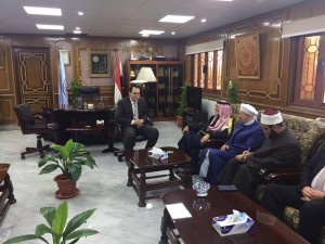 Dr. Abdul latif Al Hemyem visits Al- Azhar University and meets the head of the university