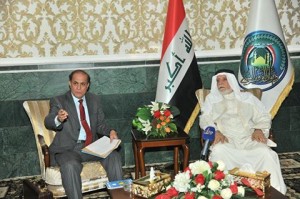 Dr. Abdul latif Al Hemyem meets the head of Awqaf Al Basra and agrees on repairing