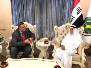 The President of the Iraqi Sunni Endowment Dr.Abdul latif Al Heymem receives Representative of the Secretary-General of the United Nations