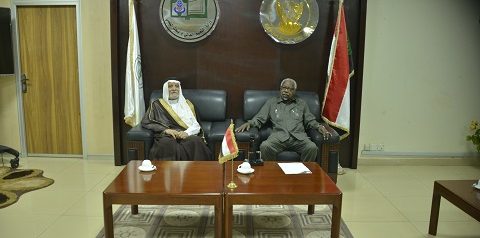 In the presence of the president of the Sudan, Mr. Omar Hassan Al -Bashir